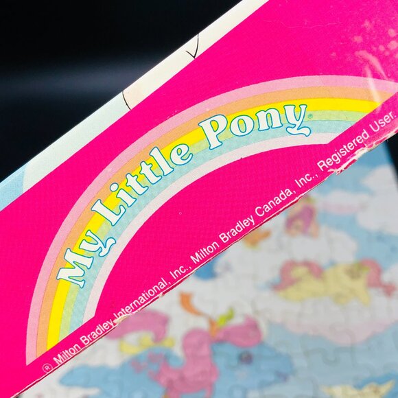 Vintage 80s My Little Pony Dancing Clouds Jigsaw Puzzle: 100 pcs - Complete - Picture 9 of 14